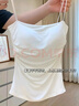 FitonTon褶皺吊帶背心女帶胸墊免穿文胸可外穿內搭美背運動(dòng)打底衫無(wú)袖T恤 曬單實(shí)拍圖
