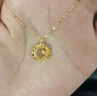 周六福黃18K金項(xiàng)鏈彩金四葉草項(xiàng)鏈生日禮物送女友C0614120約1.63-1.93g 曬單實(shí)拍圖