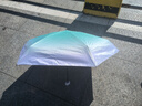京東京造 小布丁Pro遮陽傘防曬防紫外線黑膠太陽傘 漸變綠小巧19寸90cm 曬單實拍圖