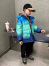 G.DUCKKIDS男童羽絨服加厚2023冬季新款漸變衣服男孩短款中大童兒童外套冬裝 藍綠色【棉服款】 150 建議身高140-150cm11-12歲 曬單實(shí)拍圖