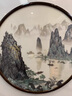 奈維斯汀桂林山水蘇繡圓形掛畫(huà)蘇州刺繡玄關(guān)走道新房子高級感沙發(fā)墻裝飾畫(huà) 桂林山水【80*80CM】 曬單實(shí)拍圖