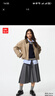優(yōu)衣庫女裝寬褶中裙/半身裙裙子25秋冬新款479916 08 深灰色 XL /165/76A 曬單實(shí)拍圖