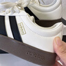adidas T頭鞋 VL COURT復(fù)古板鞋德訓(xùn)鞋男女阿迪達(dá)斯輕運動 漢玉白/黑色/樹脂黃   38 曬單實拍圖