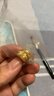 周六福足金999車(chē)花黃金耳環(huán)耳飾女 計價(jià)AA097513 一對 約2.89g 生日禮物 曬單實(shí)拍圖