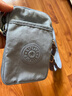Kipling【七夕禮物】男女款25春夏新款輕便小巧小包斜挎包斜手機(jī)包|TALLY 藍(lán)灰色 曬單實(shí)拍圖