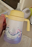 babycare鈦空杯龍年兒童保溫杯嬰兒寶寶學(xué)飲水杯內鈦吸管奶瓶水壺300ml 曬單實(shí)拍圖