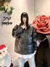 nasawassup秋冬款立領(lǐng)棉服男士pu皮棉衣防風(fēng)保暖羽面包絨服加厚皮衣外套男潮 黑色 XL 約130-150斤可穿 曬單實(shí)拍圖