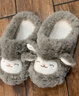 名創(chuàng  )優(yōu)品（MINISO）棉拖鞋女小羊咩咩秋冬防滑包跟拖鞋保暖毛絨可愛(ài)月子家居情侶鞋 深灰【包跟更保暖】 38-39 (260mm) 【適合37/38碼穿】 曬單實(shí)拍圖