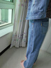 太平鳥(niǎo)女裝牛仔褲高腰錐形女春季寬松休閑質(zhì)感通勤褲子 牛仔藍 XL 曬單實(shí)拍圖