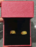 中國黃金（CHINA GOLD）足金999黃金耳環(huán)復古月牙黃金耳飾送女朋友老婆媽媽生日禮物 【今/次日達】金重約1.6g(一對) 曬單實(shí)拍圖