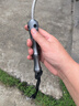 簡(jiǎn)約妮卡（jianyuenika）防身鞭便攜防身甩鞭甩棍戰術(shù)鞭自行車(chē)車(chē)載應急破窗鞭合法武器x1把 1把手+1鋼鞭46CM(加甩頭) 鞭粗 8 曬單實(shí)拍圖