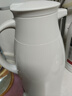 JEKO&JEKO保溫壺家用熱水瓶暖水壺宿舍大容量開(kāi)水瓶玻璃內膽 1.6L淺灰色 曬單實(shí)拍圖