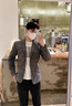 皮爾卡丹（pierre cardin）男士短款羽絨服2025新款衣服翻領(lǐng)上衣輕薄保暖冬季三防西裝領(lǐng) 灰色 XL (建議135-145斤) 曬單實(shí)拍圖