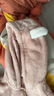 戴維貝拉（DAVE＆BELLA）新生兒爬服嬰兒連體衣0-6個(gè)月寶寶衣服冬季新款牛奶絨男寶睡衣 藕粉色【現貨】 80cm （建議身高73-80cm） 曬單實(shí)拍圖