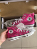 匡威（Converse）CONVERSE匡威 All Star七夕男女高幫帆布鞋西瓜紅玫紅色A08136C A08136C 36.5 曬單實(shí)拍圖