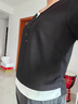 三彩2025秋季新款假兩件T恤撞色拼接長(cháng)袖上衣修身休閑M 經(jīng)典黑 L 165/88A 曬單實(shí)拍圖