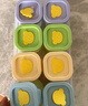 如山嬰兒輔食盒冷凍格獨立分裝盒寶寶硅膠輔食工具冰格可蒸煮模具 曬單實拍圖