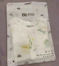 愛(ài)貝迪拉（AIBEDILA）短袖夏裝連體衣嬰兒衣服夏季薄款新生嬰幼兒睡衣外出男女寶寶空調 長(cháng)袖-青桔小熊(無(wú)骨小晾衣) 73cm 曬單實(shí)拍圖