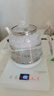 FUNORK全自動(dòng)上水電熱燒水壺玻璃燒水器茶臺(tái)專用一體茶桌茶幾保溫泡茶具抽水電茶爐 底部上水 - 白色 1L 曬單實(shí)拍圖