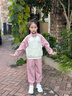 安踏兒童秋裝套裝女大童運(yùn)動2025秋冬季新款時(shí)尚優(yōu)可絲綜訓(xùn)針織運(yùn)動套 江米白/瓜瓤粉-1 120 cm 曬單實(shí)拍圖