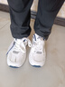 回力官方男鞋夏季新款皮面老爹鞋男女鞋子男運動(dòng)鞋休閑 白深藍 41 曬單實(shí)拍圖