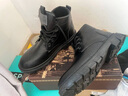 啄木鳥(niǎo)馬丁靴男2025中幫男士新款潮男鞋英倫風(fēng)工裝皮靴男款高幫皮鞋秋季 HC897黑色 41 曬單實(shí)拍圖