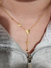 中國黃金（CHINA GOLD）黃金項(xiàng)鏈女999足金蝴蝶結(jié)流蘇純金項(xiàng)鏈七夕情人節(jié)禮物送女友老婆 【京速達(dá)】項(xiàng)鏈約2.7g*甄選禮盒 曬單實(shí)拍圖