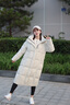 坦博爾（Tanboer）羽絨服泡芙外套女2025冬季新款長款寬松保暖連帽面包服TB5530822D 巖石米 S (160) 曬單實拍圖