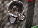 金力內(nèi)外純鈦保溫杯車載單手一鍵開(kāi)蓋茶水分離茶杯抑菌 雪花銀420ml 曬單實(shí)拍圖