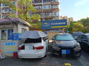 大昌攬月汽車全自動移動車棚車頂遮陽傘遙控車蓬電動折疊防曬隔熱車衣罩 半自動【銀灰色】 中號【4.6*2.3米】 曬單實拍圖