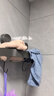 新亞毛巾純棉蜂巢吸水速干毛巾4條成人紗布洗臉手巾洗澡大毛巾32*74cm 曬單實(shí)拍圖