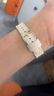 表帶哥適用蘋(píng)果手表表帶女士皮質(zhì)apple watch S10/S9/iwatch series夏天夏季透氣四葉草女款ins風(fēng) 米白金 曬單實(shí)拍圖