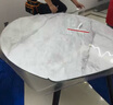 芝華仕（CHEERS）微晶石餐桌可伸縮帶椅子全套家用國家補(bǔ)貼芝華士CT123四椅CY18 曬單實(shí)拍圖