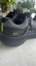斯凱奇（Skechers）暮光鞋丨運(yùn)動(dòng)跑鞋男女款高回彈輕質(zhì)吸震綁帶休閑鞋七夕禮物 男款-黑色/炭灰色/BKCC 42 曬單實(shí)拍圖
