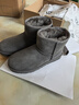 UGG秋季女士平底圓頭純色經(jīng)典迷你短靴雪地靴1016222GREY|灰色38 曬單實(shí)拍圖