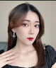 暖玥熙黑色水晶流蘇吊墜耳環(huán)女古典宮廷風(fēng)巴洛克復古耳飾輕奢高級感禮服 夜色舞會(huì )黑色流蘇耳環(huán)925銀針 曬單實(shí)拍圖