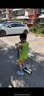361度大兒童滑板車(chē)6-10-12-16歲以上便攜式青少年代步神器兩輪雙剎車(chē) 【簡(jiǎn)約白】雙剎車(chē)/閃光輪 曬單實(shí)拍圖