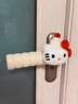 helloKitty門(mén)把手套可愛(ài)防碰撞靜電秋冬臥室廁所門(mén)保護套通用裝飾 紅帽KT【一扇門(mén)左右各一個(gè)】 曬單實(shí)拍圖