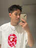 BAPE POLK官方波爾克聯(lián)名系列潮牌經(jīng)典正品猿人頭半袖上衣男女同款短袖T恤 黃色 M 建議100-120 曬單實(shí)拍圖