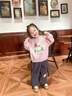 G.duck小黃鴨童裝女童加絨卡通套裝冬裝1-8歲兒童加厚保暖衛衣褲子兩件 粉色 90 cm 曬單實(shí)拍圖