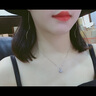 FR 鉆石吊墜女款 白18K金 顯鉆效果鉆石項鏈送老婆七夕情人節(jié)禮物 升級版 主鉆約5分 曬單實拍圖