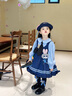 G.DUCKKIDS小黃鴨公主裙女童洛麗塔春秋季朱迪兔子警官兒童連衣裙生日蓬蓬裙 裙子+腰包尾巴領(lǐng)帶掛件 100 尺碼2~3歲【 90-100cm】 曬單實(shí)拍圖