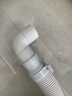 博西德適用海爾洗衣機排水管半自動(dòng)全自動(dòng)滾筒波輪通用加長(cháng)延長(cháng)下水管原裝專(zhuān)用配件加厚出水軟管上排水管 【原裝替換管】40mm直頭/1.1米 曬單實(shí)拍圖