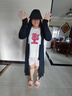 蕉下（beneunder）防曬服長款女冰絲涼感海邊沙灘透氣全身防曬AL90224漫暮黑M 曬單實拍圖