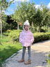 巴拉巴拉童裝兒童羽絨服女男童戶(hù)外防風(fēng)外套保暖冬裝2025新款假兩件衣服潮 粉紅60045-白鴨絨 120 （充絨量101g) 曬單實(shí)拍圖