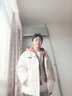 啄木鳥(niǎo)假兩件棉服外套男士2025新款棉衣秋冬季學(xué)院風(fēng)羽絨棉面包服 杏色 XL （140-155斤） 曬單實(shí)拍圖