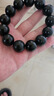 和田玉羊脂墨玉手串男士新疆黑色玉石圓珠手鏈女路路通手飾 【細料】尺寸18mm【精挑細選】 曬單實(shí)拍圖