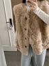 COCO LIMITED皮草歐尼馬甲西班牙王室托卡奢貴萬(wàn)搭王進(jìn)口皮毛一體 小麥米 M  嬌姐size 曬單實(shí)拍圖