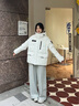 波司登（BOSIDENG）25新款羽絨服女短款鵝絨90絨極寒連帽立領(lǐng)時(shí)尚保暖外套B250242402 極晝白8A51 M 165/88A 體重約110-120斤 曬單實(shí)拍圖