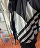 adidas情侶款復(fù)古寬松運(yùn)動(dòng)立領(lǐng)夾棉外套男女秋冬阿迪達(dá)斯三葉草 黑色 M 曬單實(shí)拍圖